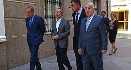 El presidente de Les Corts Valencianes visita la institución del Síndic de Greuges