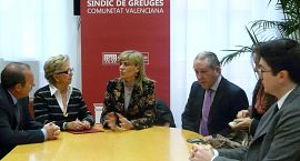 Reunión entre el Síndic y la Consellera de Bienestar Social