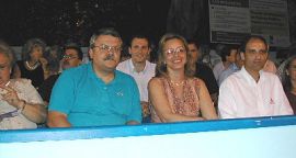 La Presidenta de las Cortes Valencianas y el Síndic de Greuges participan en las Hogueras de San Juan